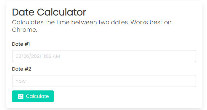 Date Calculator