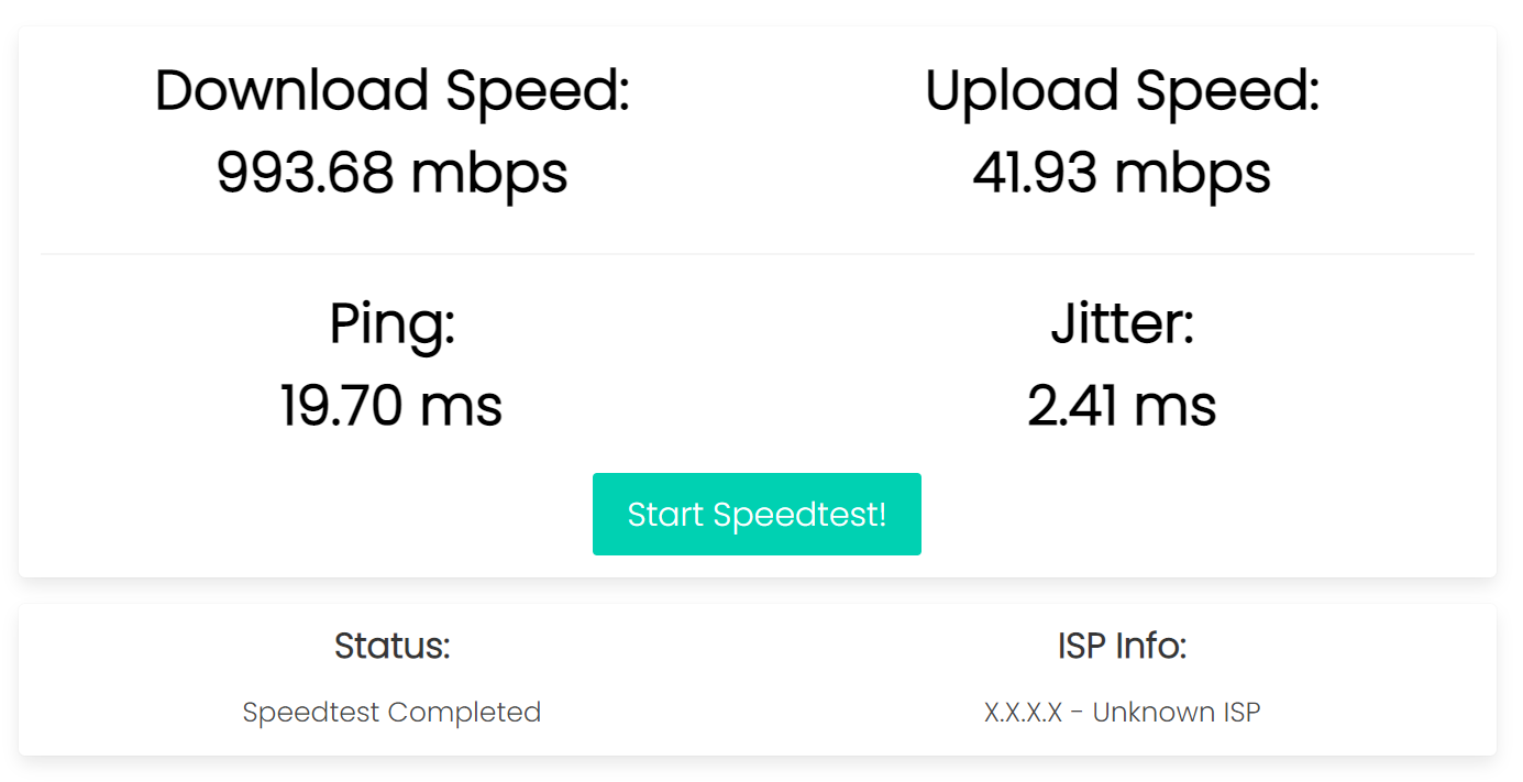 Internet Speedtest